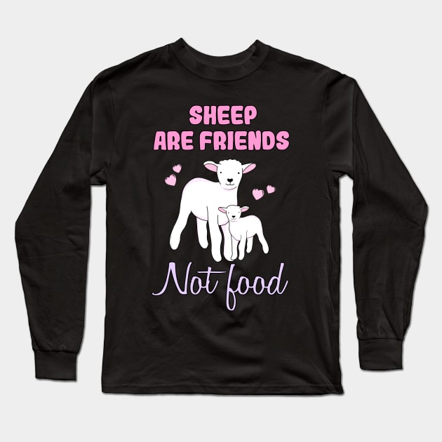 Sheep are friends Long Sleeve T-Shirt by Danielle